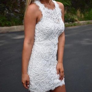 NWT. The Clothing Company Little White Lace Dress